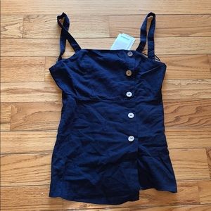 Navy Romper
